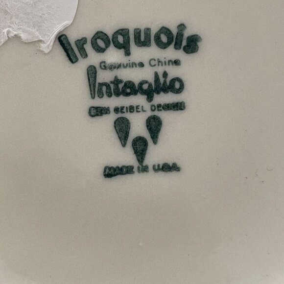 Vintage MCM Iroquois Ben Seibel Intaglio Purple Blue Flower Lidded Teapot USA 9" - Picture 10 of 10